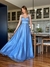 Vestido De Festa Julia Tule Azul Serenity - loja online