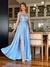 Vestido De Festa Priscila Bordado Azul Serenity - comprar online