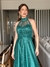 Vestido De Festa Sarah Glitter Verde Esmeralda - Lovissa Moda Festa