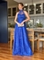 Vestido De Festa Sarah Glitter Azul Royal - comprar online