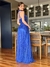 Vestido De Festa Sarah Glitter Azul Royal - Lovissa Moda Festa
