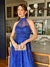 Vestido De Festa Sarah Glitter Azul Royal - comprar online