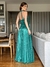 Vestido De Festa Sarah Glitter Verde Esmeralda - Lovissa Moda Festa