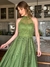 Vestido De Festa Sarah Tule Verde Oliva / Verde Musgo - comprar online