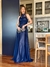 Vestido De Festa Sarah Tule Azul Marinho na internet