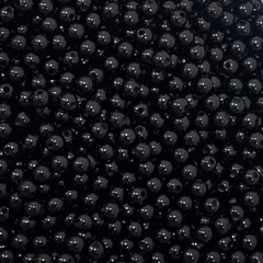 PERLA PLASTICA NEGRA 6 MM - 20 GR - comprar online