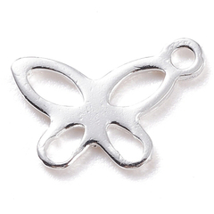 MARIPOSITA CONTORNO ACERO BLANCO (1 unidad)