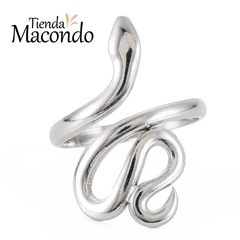 ANILLO SERPIENTE ACERO - comprar online