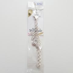 Pulsera Acero Quirugico Blanco + dijes varios