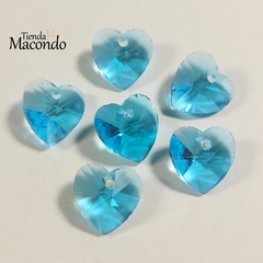 CORAZON CRISTAL FACETADO (1 UNIDAD)