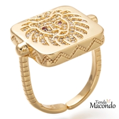 ANILLO ENCHAPADO ZODIACO LEO