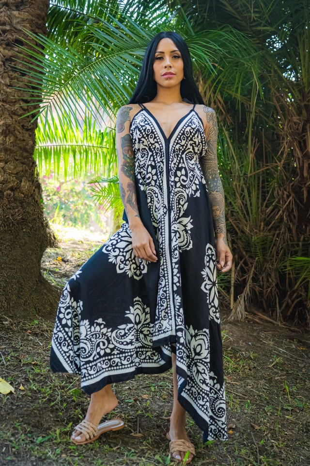 Vestido indiano preto sales