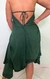 Vestido Indiano de Pontas Estonado Marrocos Verde Militar - comprar online