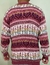 Agasalho Peruano Suéter de Lã Unissex Gola Redonda Rosa - comprar online