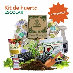 Kit De Huerta Escolar Mundo Huertas Completo + Bioinsumos