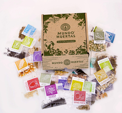 Kit Huerta Otoño/invierno: 23 bolsitas de semillas + 2 bandejas + sustrato profesional + humus + enraizante + insecticida - comprar online