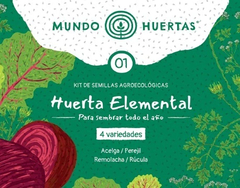 Kit de semillas HUERTA ELEMENTAL XL 4 variedades 24 sobres - comprar online