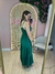 Vestido Longo Decote V Verde - comprar online