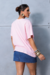 Camiseta Oversized Feminina Morango Petit Rosa cor Rosa-claro - DT248 - comprar online