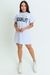 Vestido Camiseta Brooklyn Estampado em Algodão Branco - PDB79.2-2 na internet