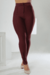 Calça Legging PolyPower 3 Zíper Vinho - PDB18.4