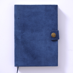 CUADERNO GAMUZA - 24 AZUL PACIFICO 14X21