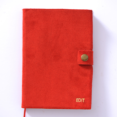 CUADERNO GAMUZA - 3 ROJO 14X21