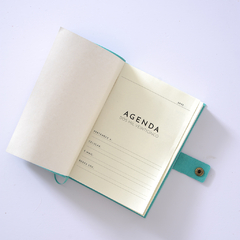 AGENDA DIARIA CUERO - ROSA 14x21 - comprar online