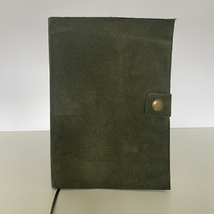 CUADERNO GAMUZA - VERDE MUSGO