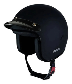 CASCO ABIERTO VINTAGE HISTORY 3 NEGRO MATE VERTIGO