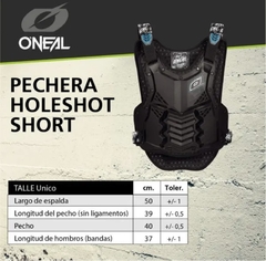 PECHERA ONEAL HOLESHOT ROOST GUARD BLACK BLUE en internet