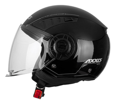 CASCO METRO SOLID A1 NEGRO BRILLO