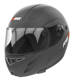 CASCO HAWK RS5 FLIP UP REBATIBLE NEGRO BRILLO