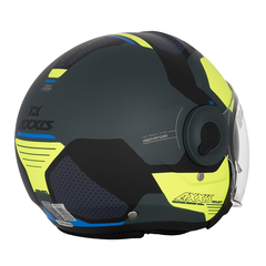 CASCO AXXIS RAVEN SV CYPHER D4 AMARILLO FLUO MATE - FRASER MOTOS