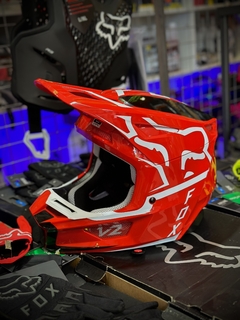 CASCO FOX V2 MERZ ROJO