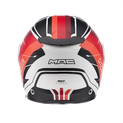 CASCO ROCK FLOYD MATT WHITE ORANG - FRASER MOTOS