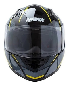 CASCO HAWK ZX3 WARRIOR NEGRO/FLUO - comprar online