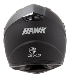 CASCO HAWK ZX3 NEGRO MATE - tienda online