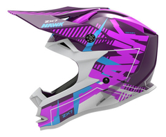 CASCO HAWK ZX7 CROSS VIOLETA ROSA