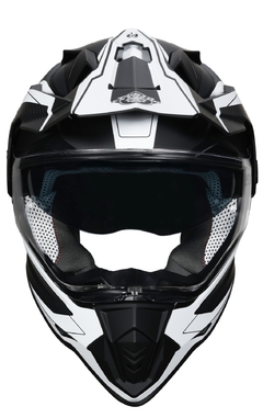 CASCO PUNTO EXTREMO 632 DAKAR NEGRO BLANCO en internet