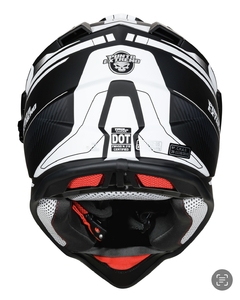 CASCO PUNTO EXTREMO 632 DAKAR NEGRO BLANCO - FRASER MOTOS