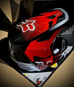 CASCO FOX V2 VIZEN ROJO