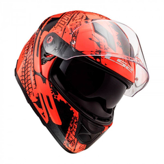 320 LAVA FLUO ORANGE BLACK LS2 - FRASER MOTOS