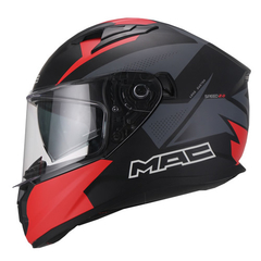 CASCO SPEED 2.0 RAVEN MATT BLACK RED