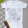 Camiseta de Colorir Astronauta