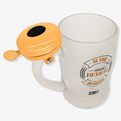 CANECA CHOP C/CAMPAINHA 400ML SE FOR BEBER ME CHAMA - comprar online