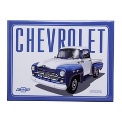 Placa Metal Chevrolet Pick up Azul