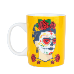 Mini Caneca Frida Kahlo Amarelo - comprar online