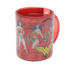 Caneca Mágica Mulher Maravilha Com Alça de Vidro - loja online