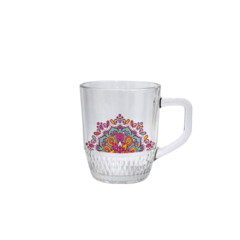 Caneca Detalhada de Vidro - Boho na internet